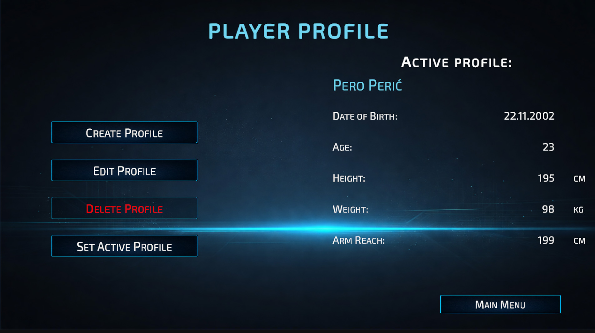 Player profiles