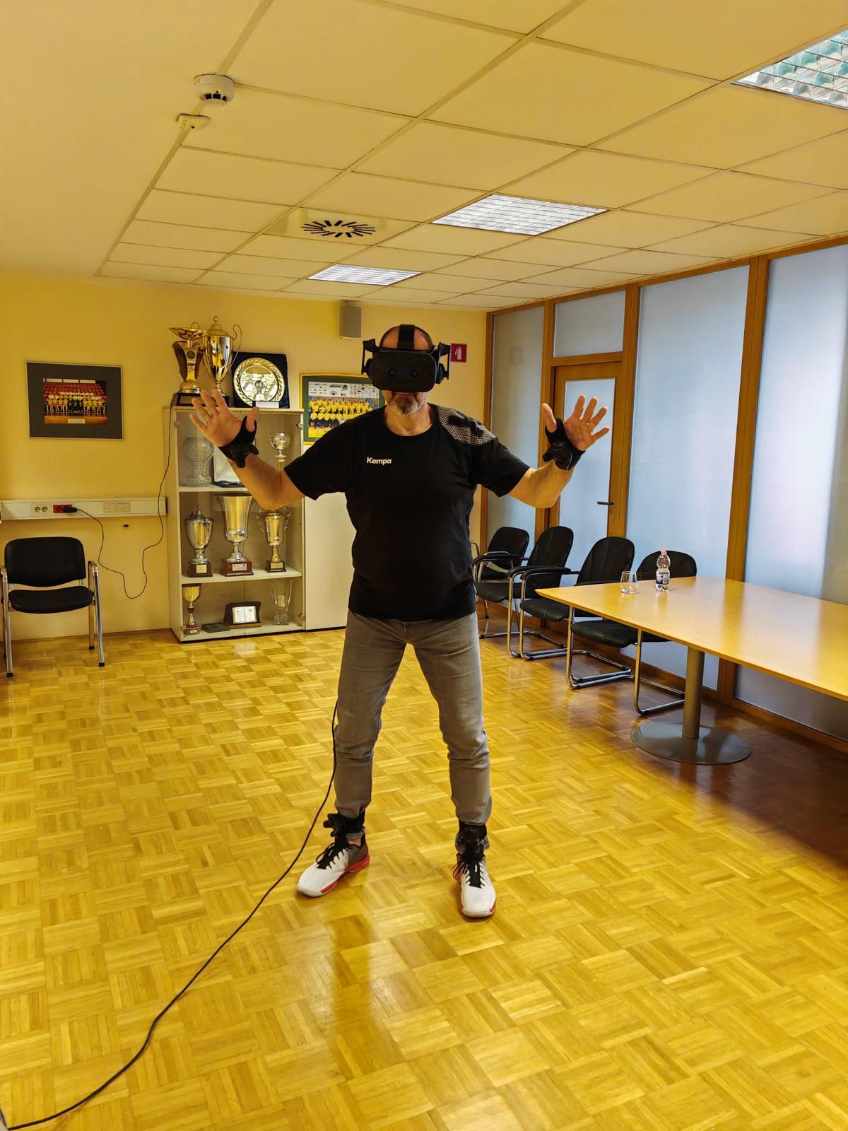 Sanimir Radek tijekom VR treninga